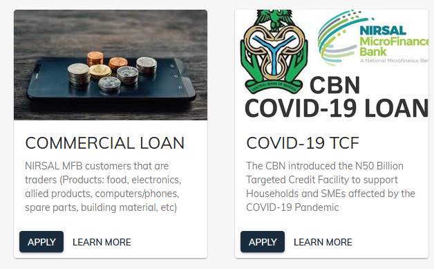 nirsal microfinance bank loan