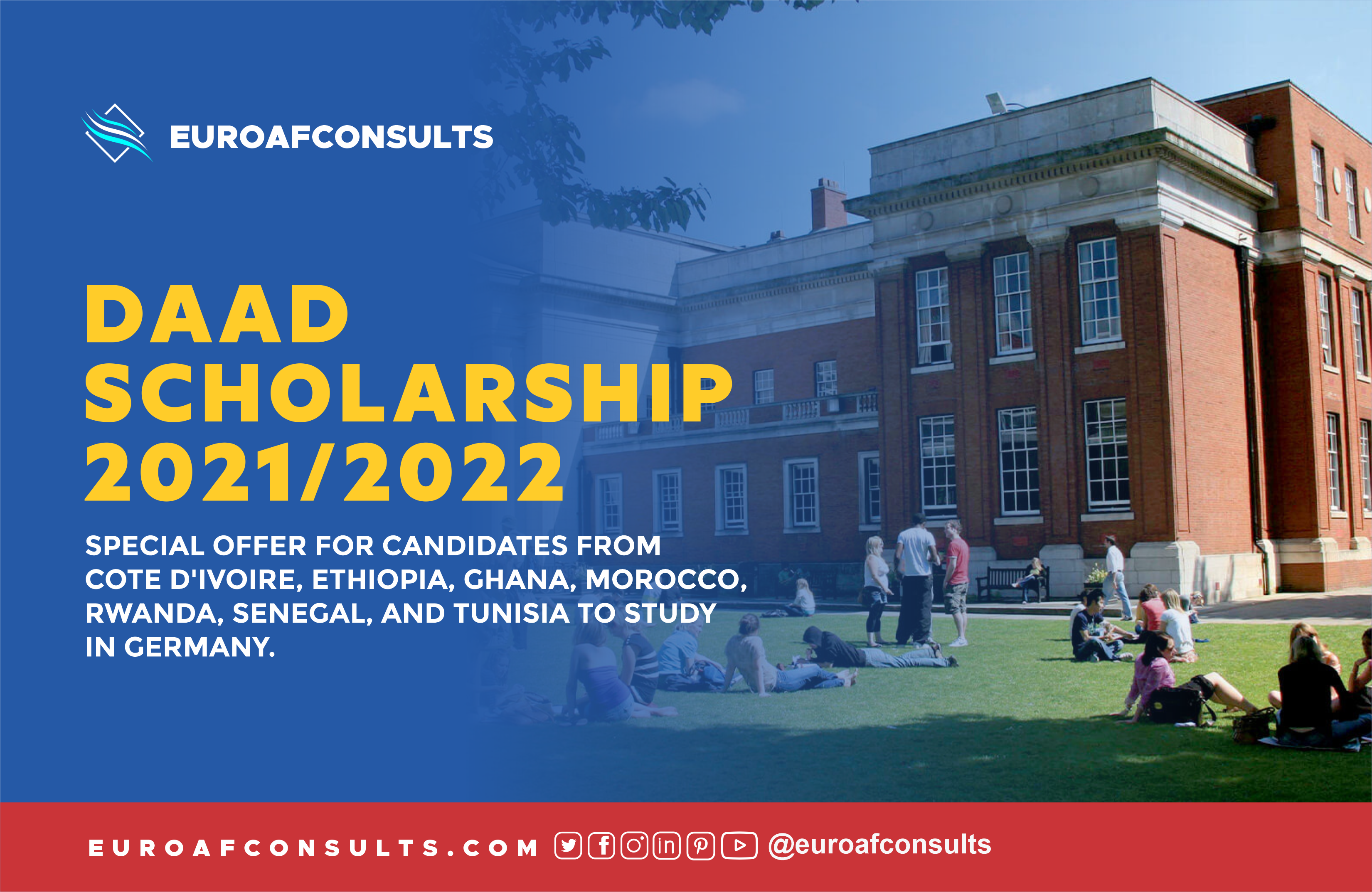 You are currently viewing DAAD Scholarship 2021/2022 – Special Offer for Candidates from Africa