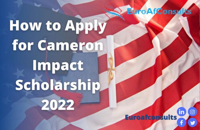 cameron impact scholarship essay questions