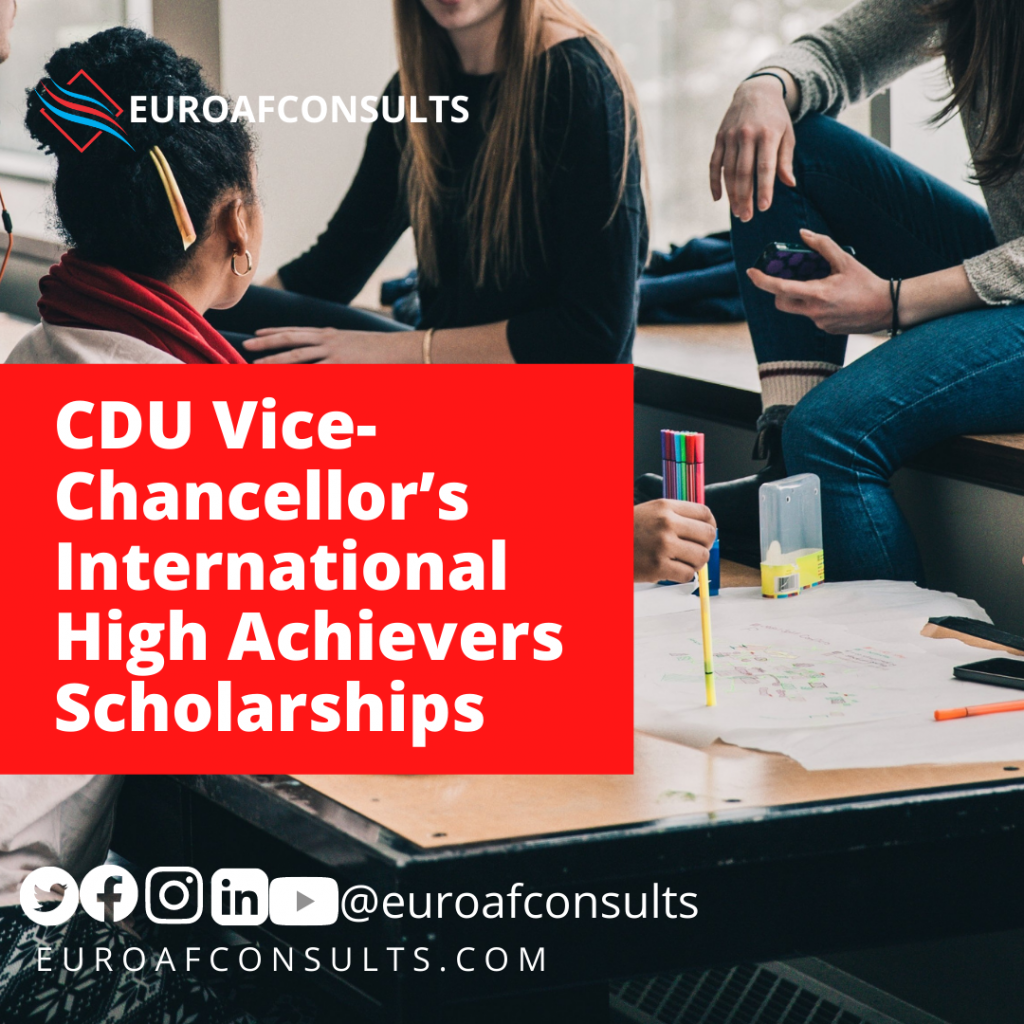 CDU Vice-Chancellor’s International High Achievers Scholarships