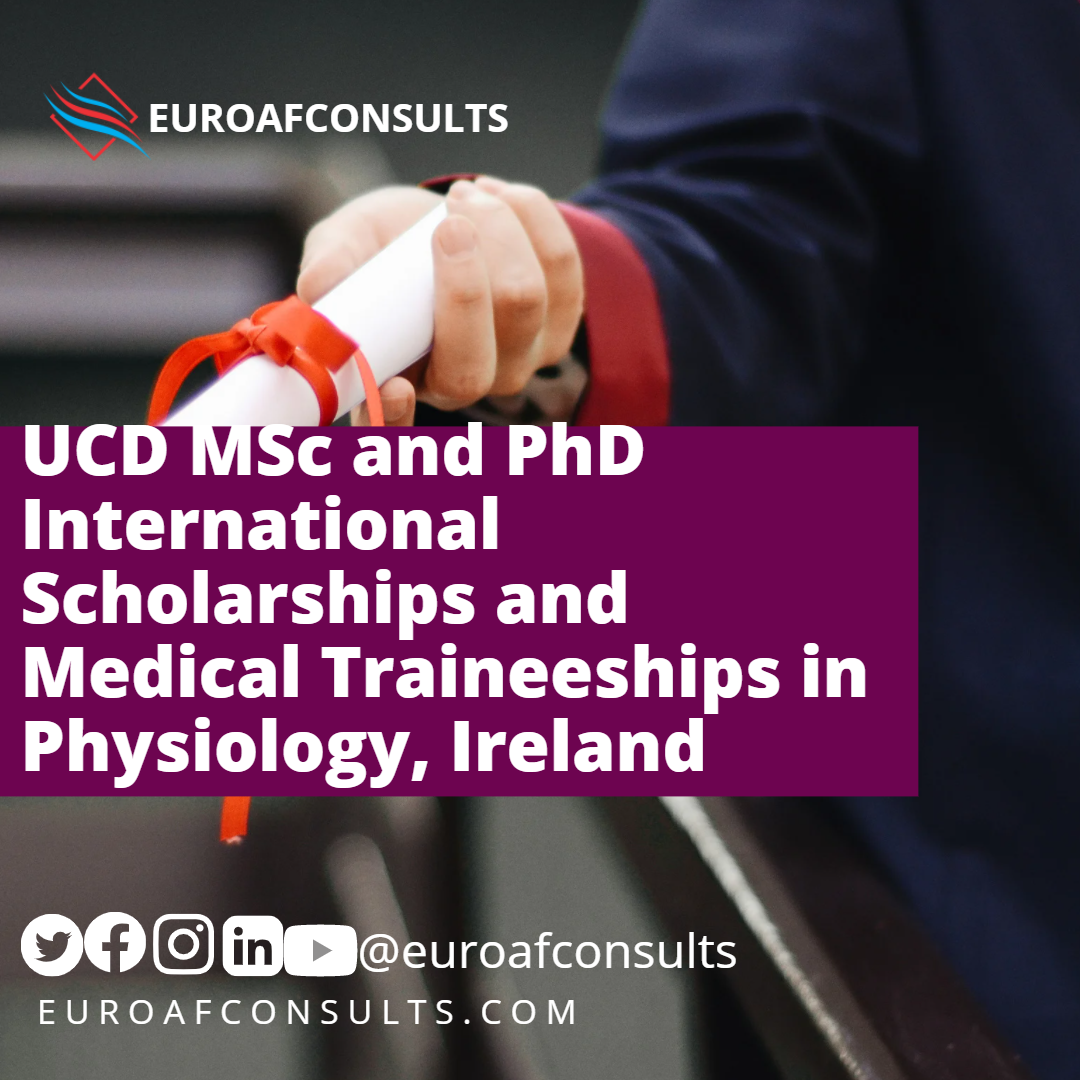 You are currently viewing UCD MSc/PhD Scholarships and Medical Traineeships in Physiology, Ireland