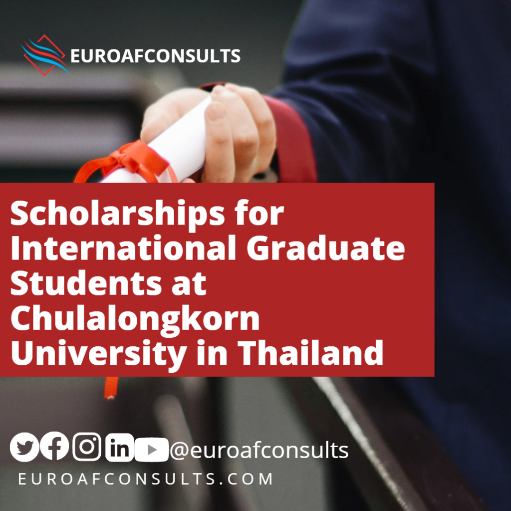 Apply for International Scholarship at Chulalongkorn University Thailand